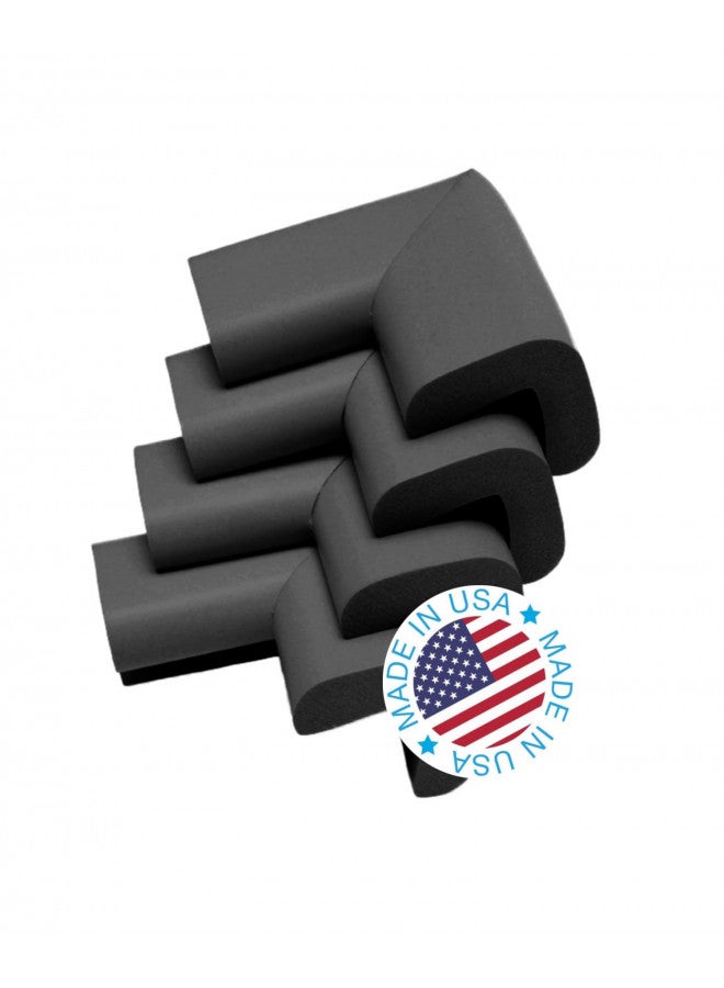 KidKusion 4-Piece Safety Corner Cushion, Black, Child Proofing Corner Guard, Made in USA, Child Safety, Home Furniture Safety Bumper, Baby Proof Table Protector, 4 Count (Pack of 1) - Image 3