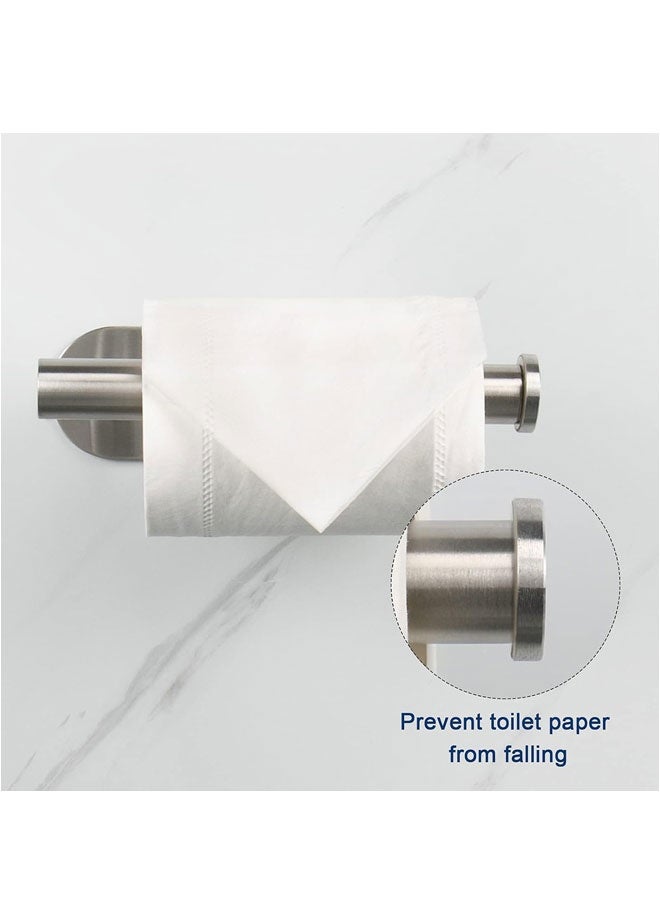 WangPangZi Stainless Steel Toilet Paper Holder Wall Mount Self Adhesive Rustproof SUS304 Bathroom Kitchen Tissue Roll Rack Brushed Nickel 1 or 2 Pack for Home Use - Image 4
