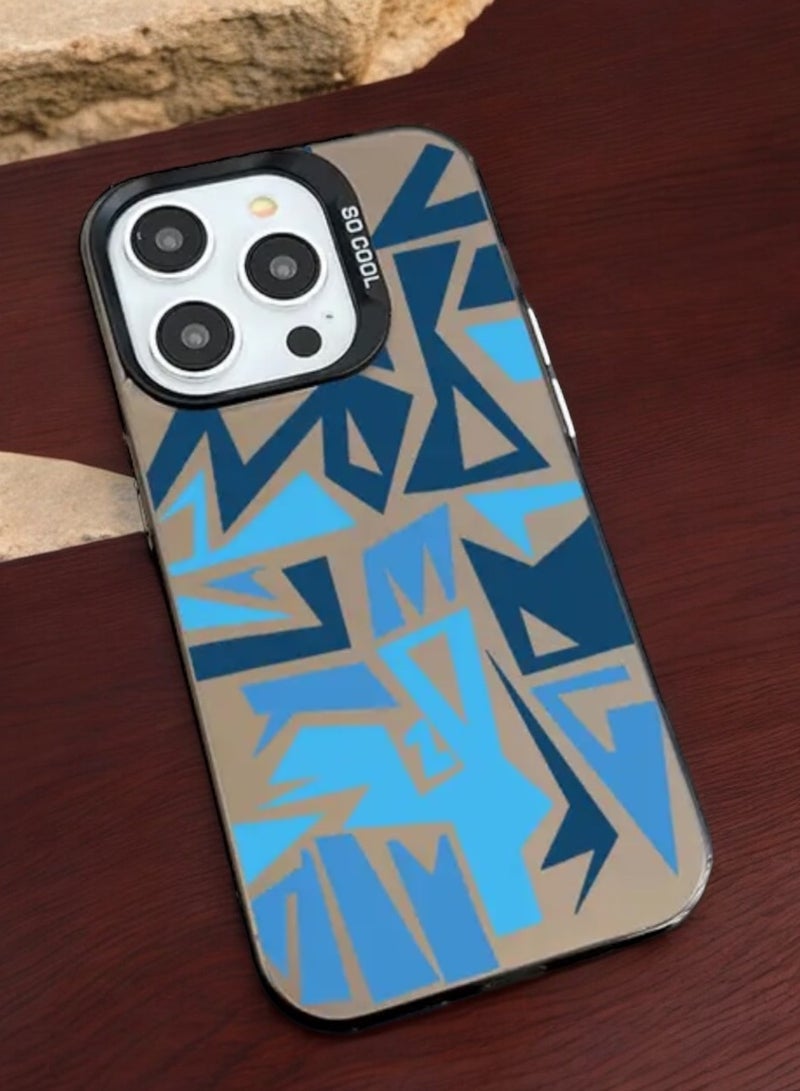 Elegant Cover Case For Iphone 12 Pro Max Anti Slip  Trendy Geometric Design - Image 4
