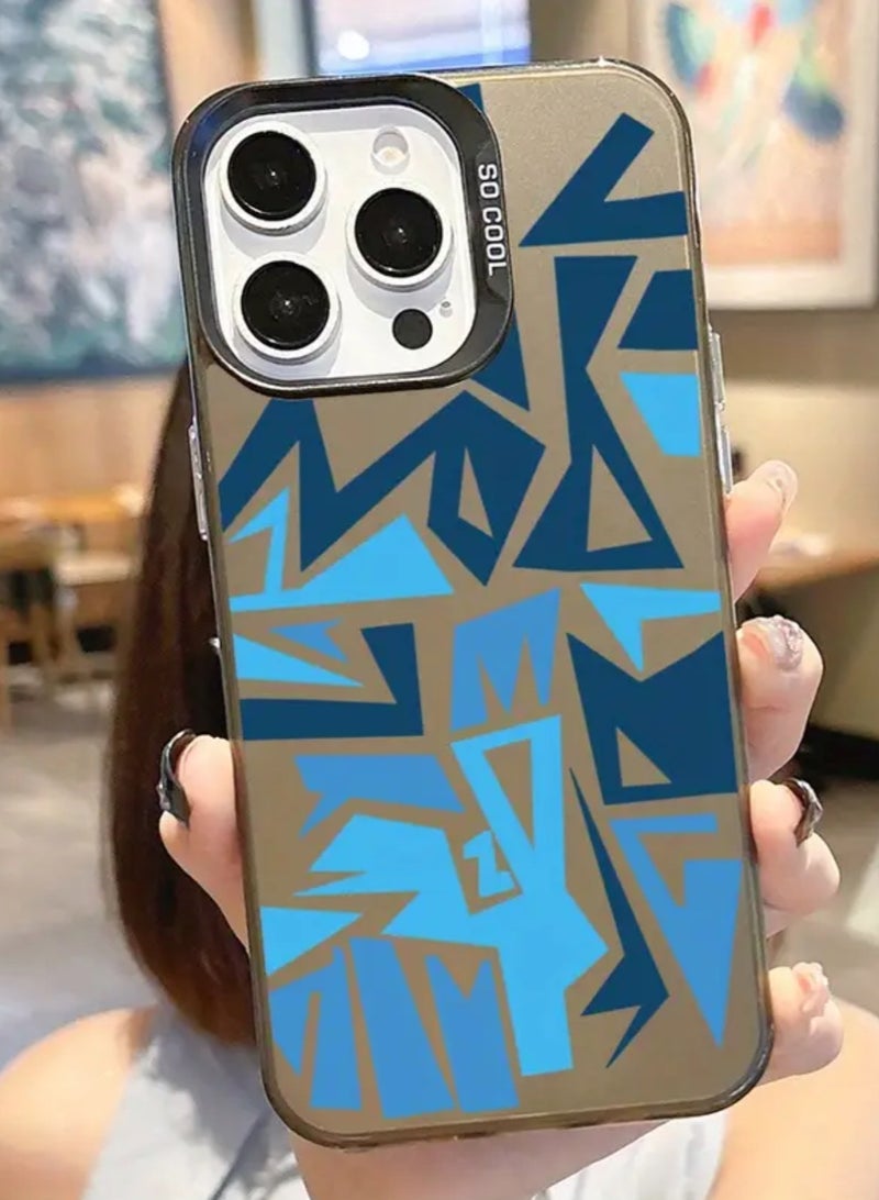 Elegant Cover Case For Iphone 12 Pro Max Anti Slip  Trendy Geometric Design - Image 1