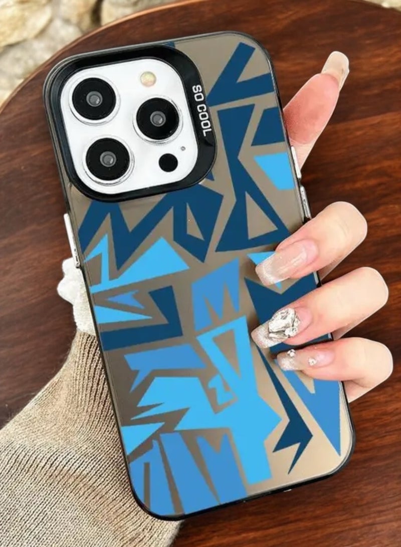 Elegant Cover Case For Iphone 12 Pro Max Anti Slip  Trendy Geometric Design - Image 5