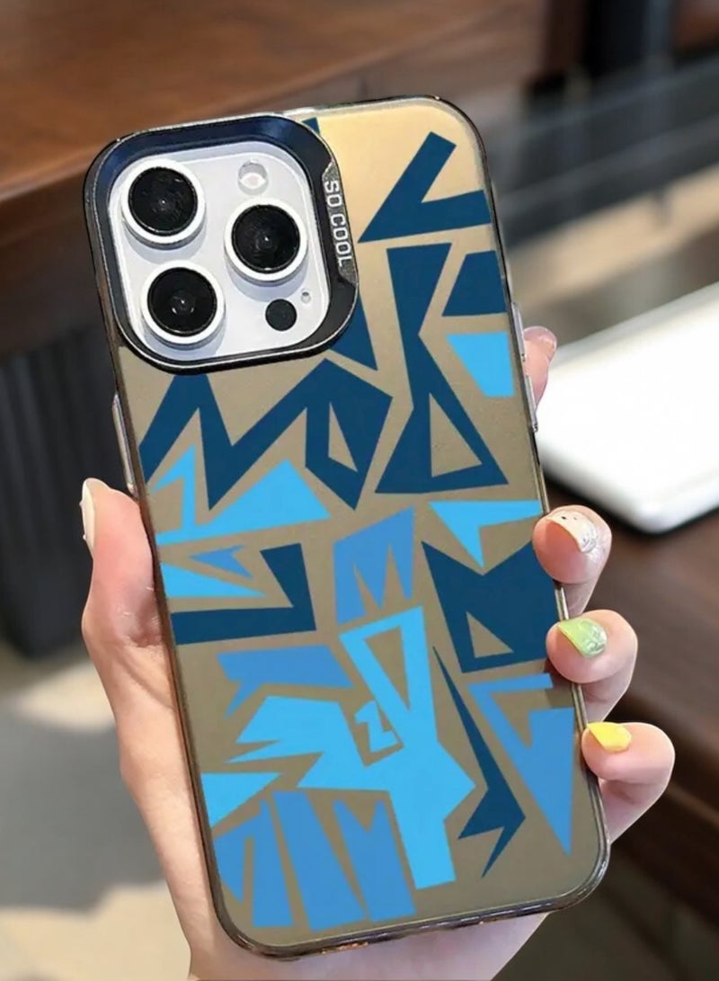 Elegant Cover Case For Iphone 12 Pro Max Anti Slip  Trendy Geometric Design - Image 2
