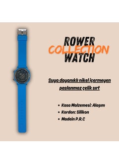 ROWER Women's and Men's Silicone Strap Water Resistant Wristwatch  - Image 4