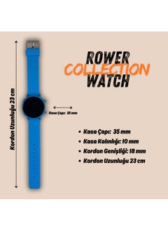 ROWER Women's and Men's Silicone Strap Water Resistant Wristwatch  - Image 3