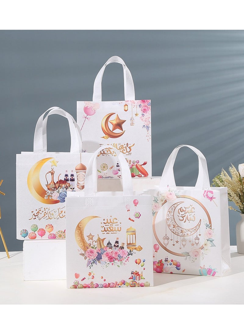 LKTOCAFT - 4 Pieces Gift Bags for Holidays and Festive Day, Party Bags with Handles for Candy Desserts and Jewelry Gifts, Party Favor Bags and Party Supplies,Medium Size - Image 1