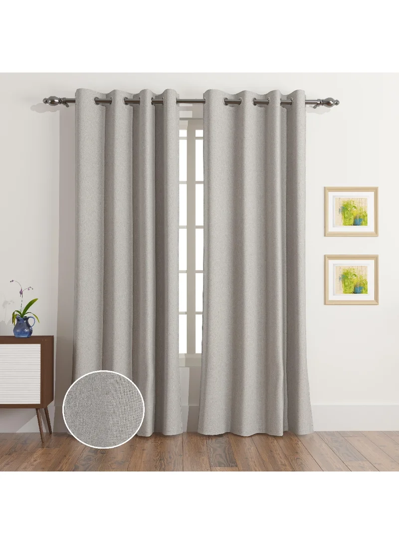 Home Box La Paz 2-Piece Woven Extra Long Blackout Curtain Set 140 x 300 cm