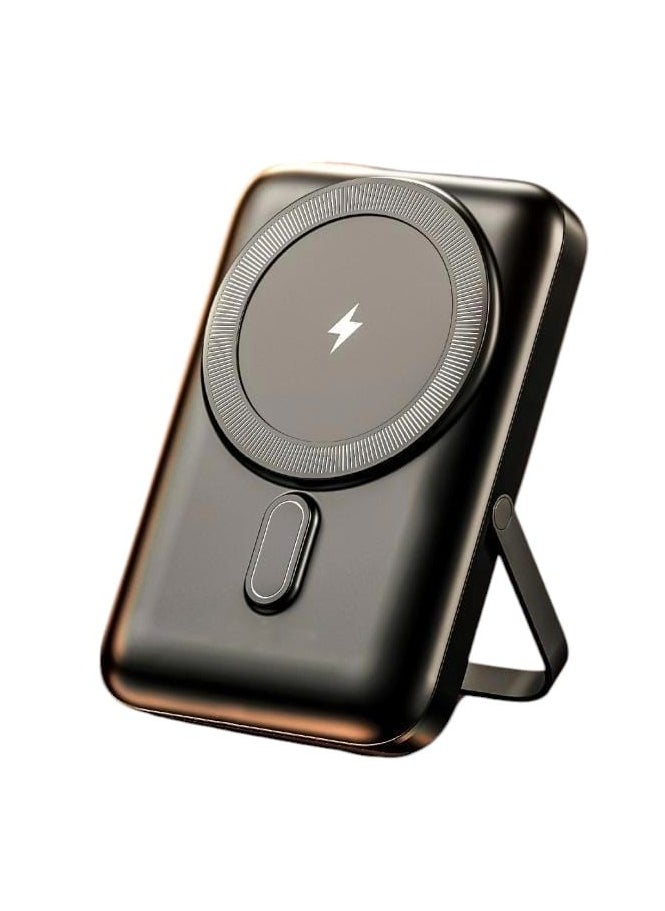 iOsuite Magnetic Wireless Power Bank 10000mAH with PD Port 20W and Wireless 15W Black  - Image 2