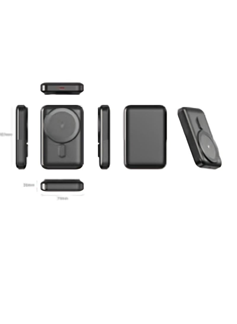 iOsuite Magnetic Wireless Power Bank 10000mAH with PD Port 20W and Wireless 15W Black  - Image 4
