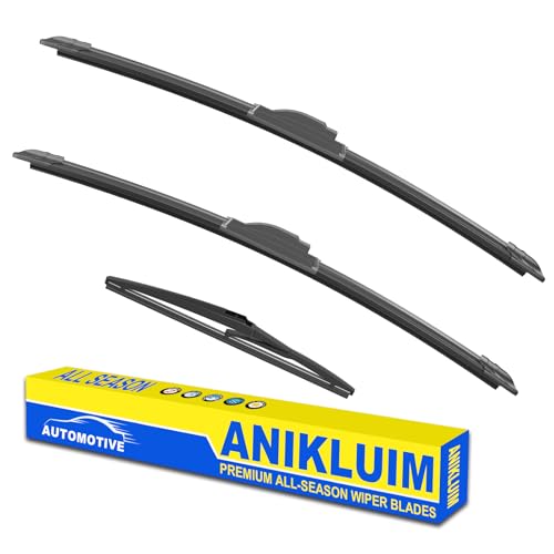 ANIKLUIM® 22"+21" Wiper Blades with 12" Rear Wiper Blade Set Replacement for 2011-2023 Dodge Durango Windshield Wipers Original Factory Quality (Pack of 3) - Image 1