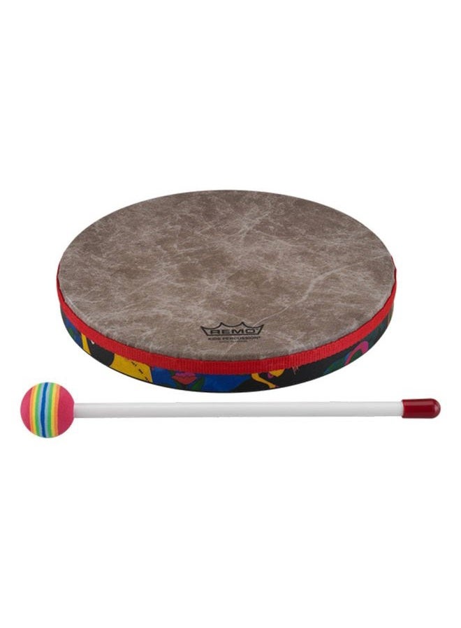 REMO Drum, KIDS PERCUSSION, Hand Drum, 8" Diameter, 1.25" Depth, Fabric Rain Forest - Image 3