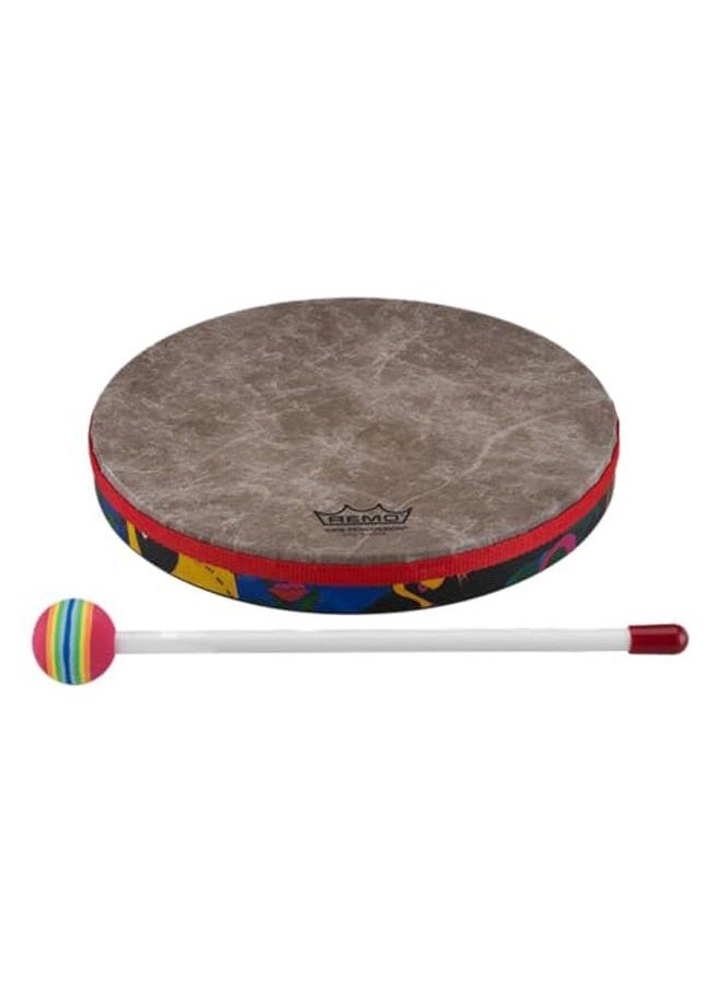 REMO Drum, KIDS PERCUSSION, Hand Drum, 8" Diameter, 1.25" Depth, Fabric Rain Forest - Image 2