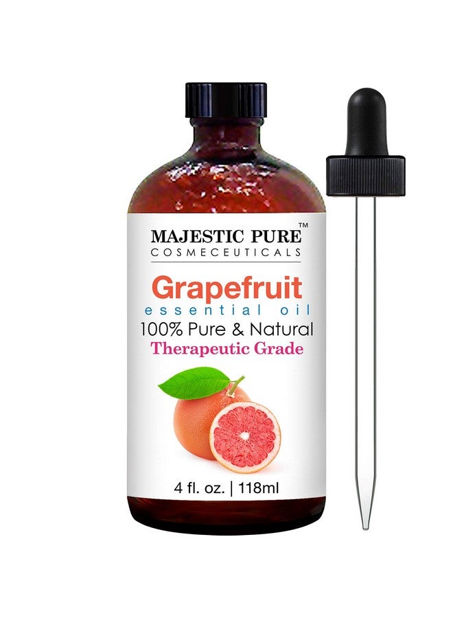 Majestic Pure MAJESTIC PURE Grapefruit Essential Oil | 100% Pure and Natural Grapefruit Oil | Premium Grade Essential Oils for Hair Care, Home Diffusers, Skin, Aromatherapy, Massage and Humidifiers | 4 Fl Oz - Image 1