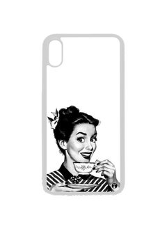 PRINTED Phone Cover FOR IPHONE X A Woman Drinks Coffee
