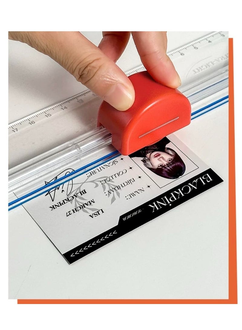 Excefore Rotary Paper Trimmer, Precision Carving Craft Knife, Multi-Function Scrapbooking Tool, 7-in-1 Paper Cutter, Suitable for Photos, Coupons, Paper, with 7 Types of Cutting Heads - Image 5