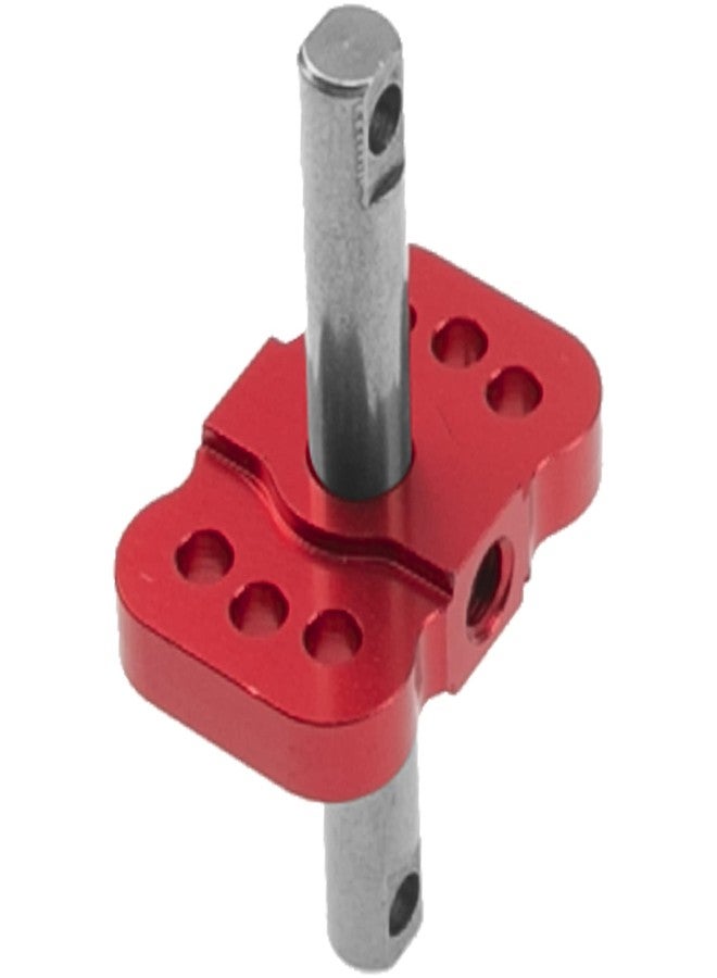 Vgoohobby Aluminum RC Differential Locker Spool 2WD Diff Locker Mounts Upgrades Part Compatible with 1/10 Traxxas Slash 2WD Rustler Stampede 2WD Bandit 2WD 1/10 RC Car (Red) - Image 2