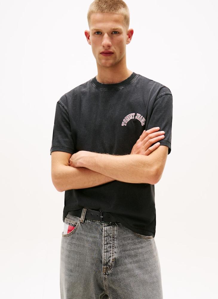 TOMMY JEANS Back Graphic Relaxed Crew Neck T-Shirt - Image 1