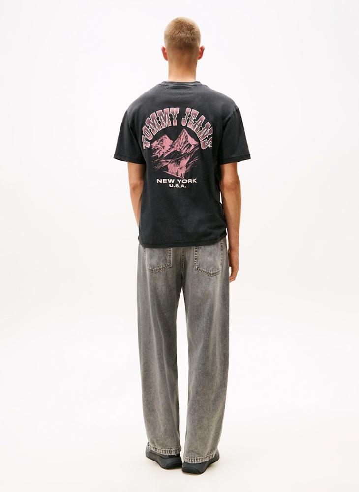 TOMMY JEANS Back Graphic Relaxed Crew Neck T-Shirt - Image 2