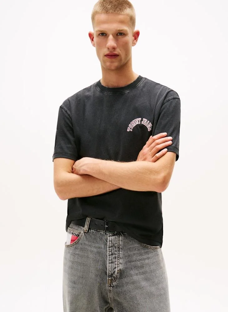 Back Graphic Relaxed Crew Neck T-Shirt