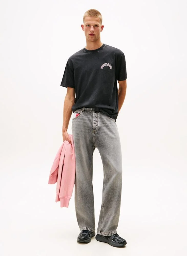 TOMMY JEANS  Back Graphic Relaxed Crew Neck T-Shirt for Men | Best Price UAE