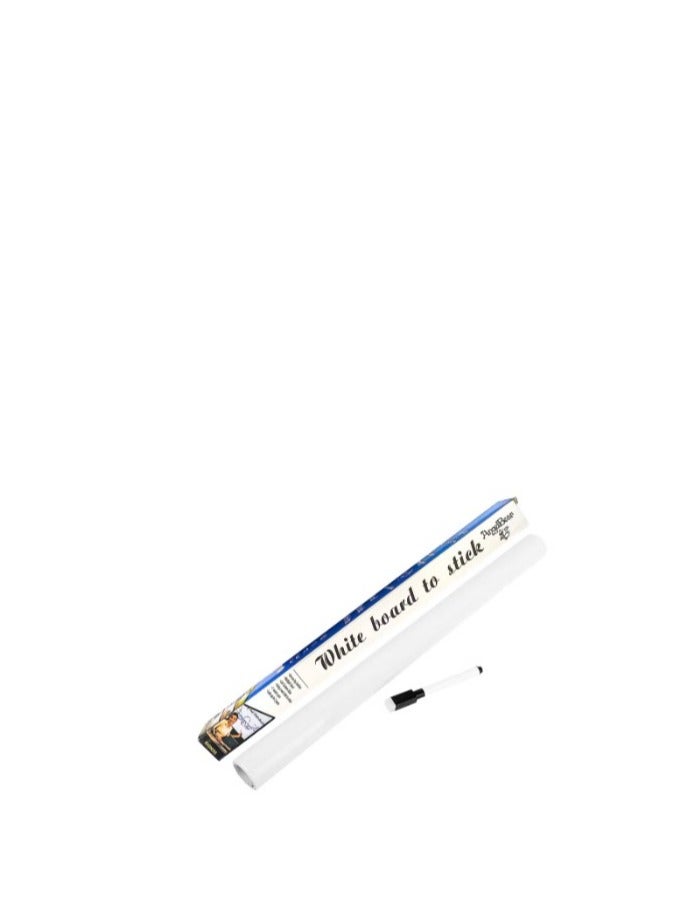 Terabyte White Board Wall Sticker Removable with 1 Sketch Pen for Home School Office College Kitchen Kids 45x200cm - Image 2