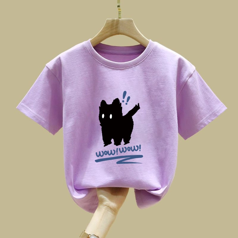 2506# Children'S Clothing Boys And Girls Short Sleeve T-Shirt Children'S Summer Jacket 2025 Boys Cotton Half Sleeve - Image 5