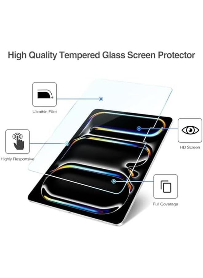 Procases 2 Pack Screen Protector For Ipad Pro 11 Inch M4 2024 With 2 Camera Lens Protectors Hd Clear Tempered Glass Film For Ipad Pro 11” 5Th Gen 2024 2Clear - Image 4