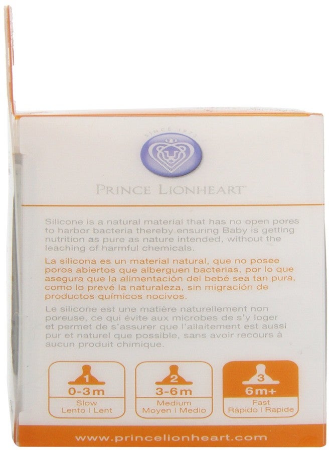 Prince Lionheart 2 Pack Silicone Nipples, Fast Flow - Image 4