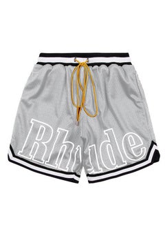 ESCATCH Plus Size Casual Men Striped Basketball Shorts Summer Drawstring Sports Pant  - Image 1