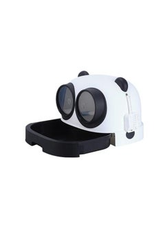 Generic Panda Cat Litter Box with Drawer (WhitexBlack)  - Image 1