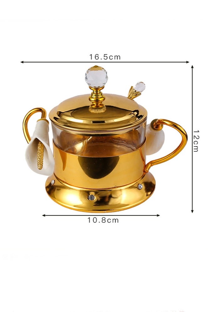 general Candy jars with lids Sugar jars have unique shapes household snack storage jars transparent sugar storage tanks moisture-proof jars - Image 3