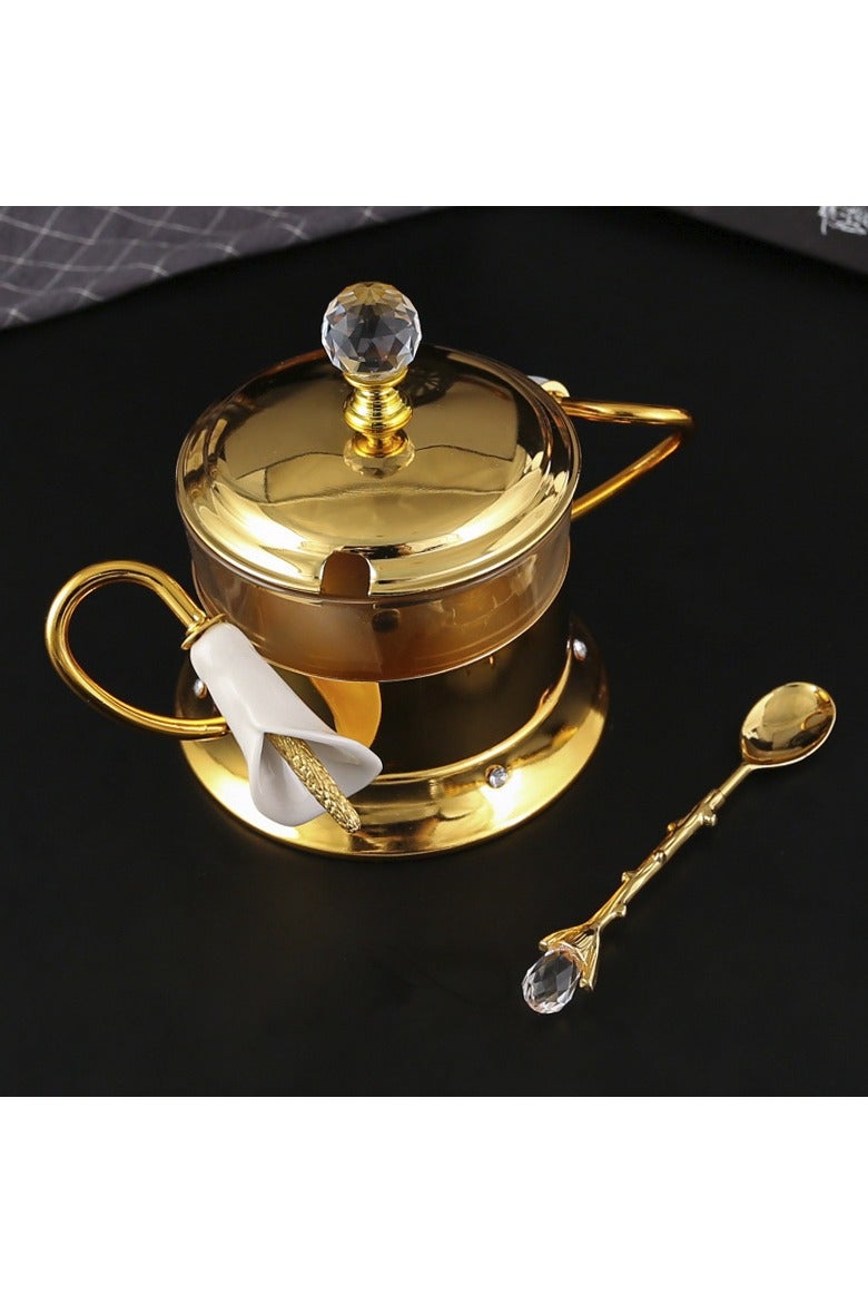 general Candy jars with lids Sugar jars have unique shapes household snack storage jars transparent sugar storage tanks moisture-proof jars - Image 1