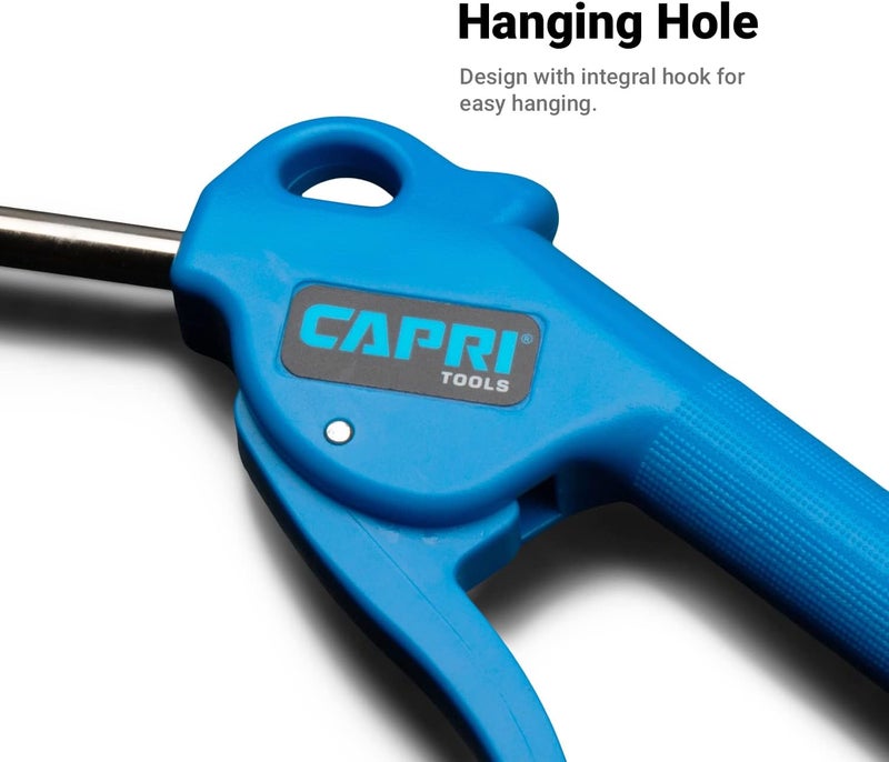Capri Tools 21072 5-in Air Blow Gun with Rubber Tip, Blue - Image 5