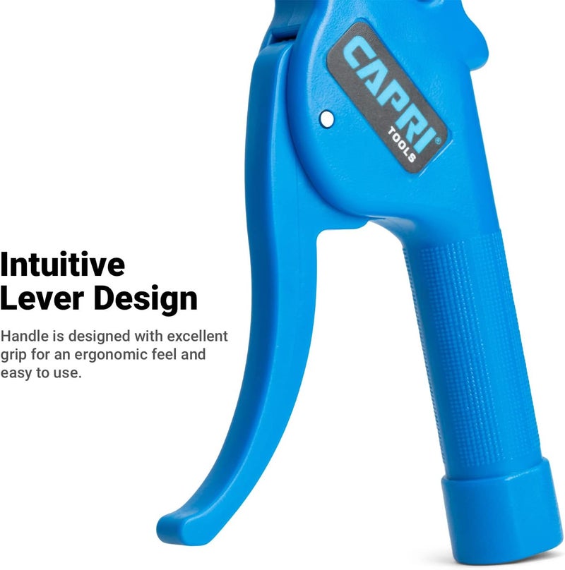 Capri Tools 21072 5-in Air Blow Gun with Rubber Tip, Blue - Image 4