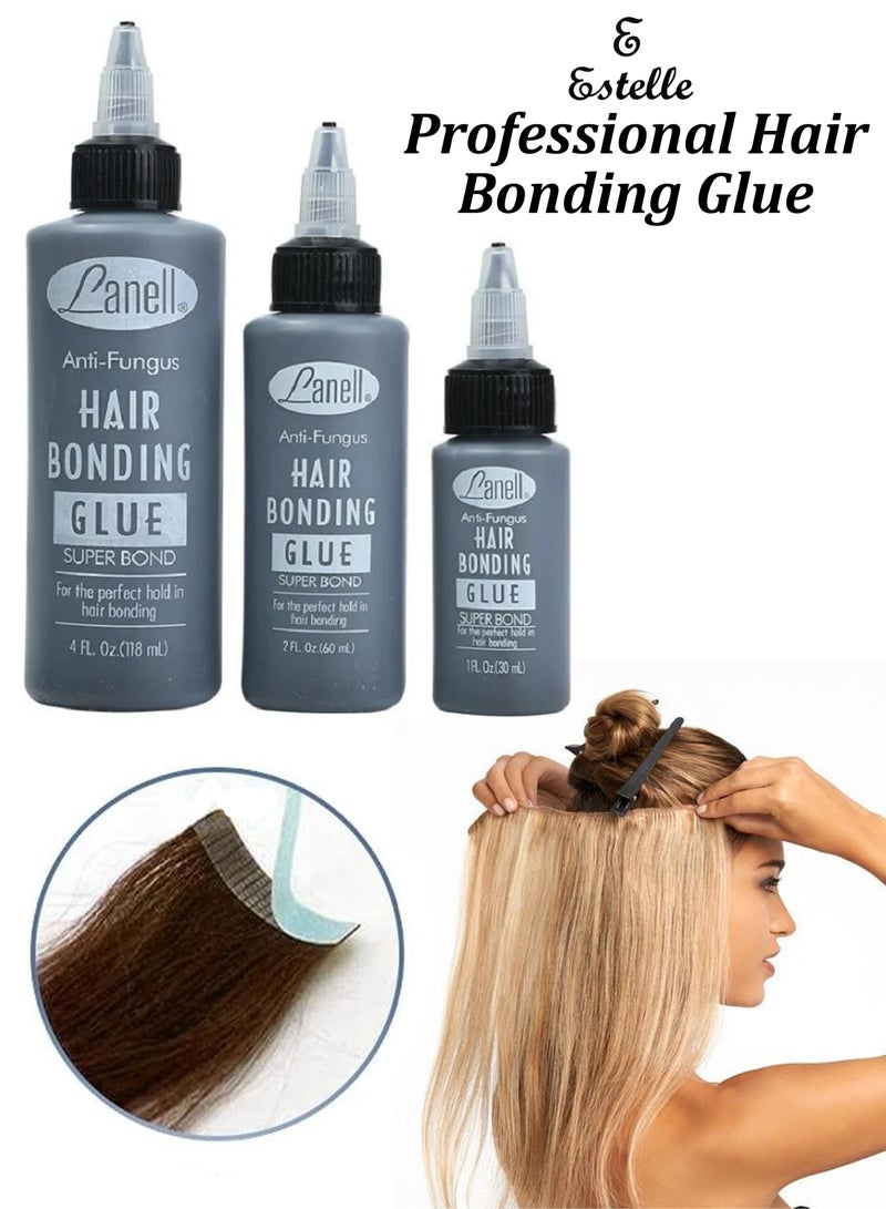 إستيل غراء وصلات شعر للنساء لمرفقات ربط الشعر المستعار، تحسينات الحاجب، لاصق طبيعي بدون أثر، دانتيل أمامي غير مرئي، غراء صالون عالي الجودة، تثبيت نظام الشعر المستعار الأمامي، استبدال قطع الشعر - Image 1