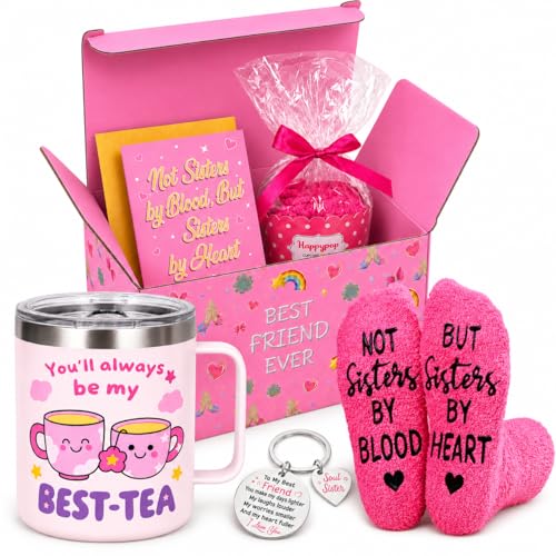 Happy Pop HAPPYPOP Best Friend Gift Set Women Soul Sister Bestie Friendship BFF BSF Gifts Birthday Christmas Mothers Day Galentines - Image 1