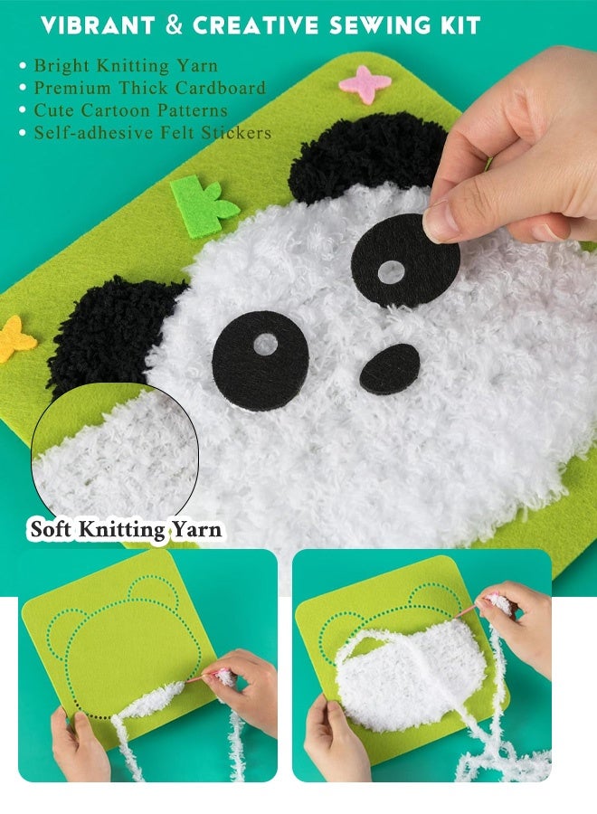 Joudiplay 8 pcs DIY Kids Doll Sewing Craft Kit for Early Education Toys, arts-and-crafts,craft-kits,Arts and Crafts for Kids, Toys Gifts for Girls Kids 4 5 6 7 8 9 10 years old - Image 3