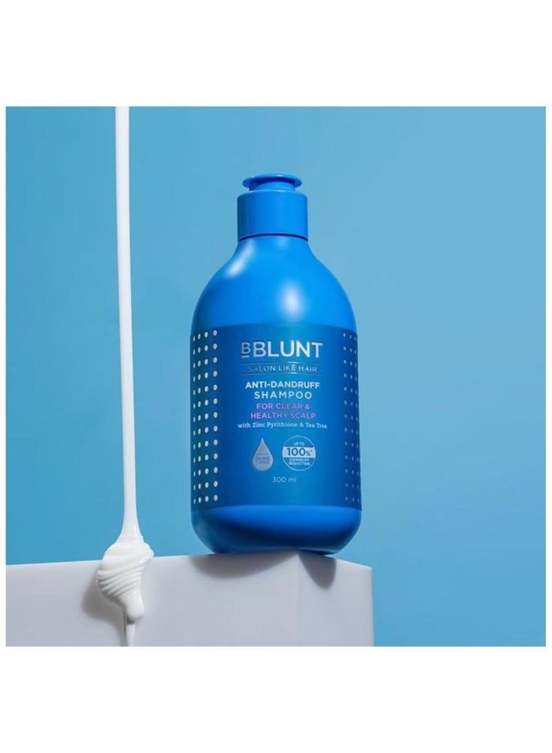 BBlunt Anti-Dandruff Shampoo For a Clear & Healthy Scalp– 300 ml | Up To 100% Dandruff Reduction - Image 2