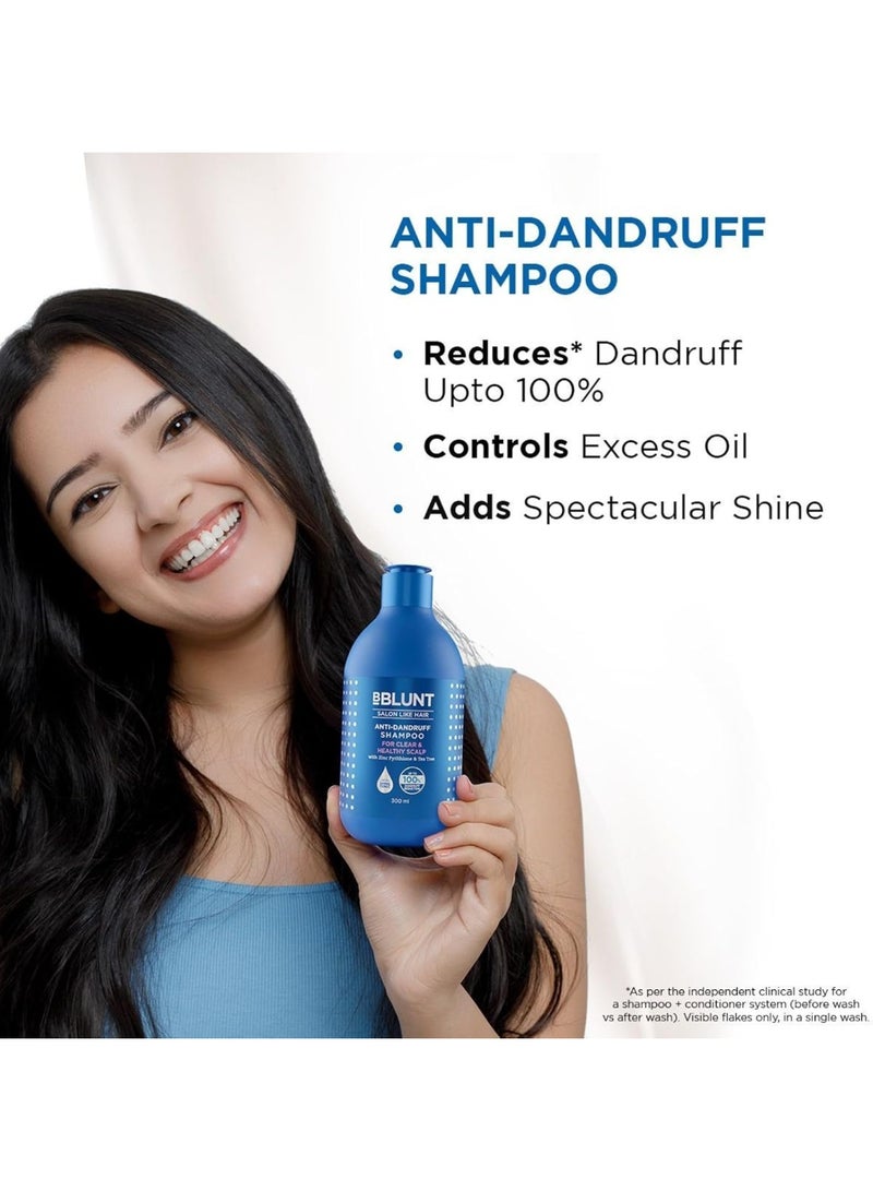 BBlunt Anti-Dandruff Shampoo For a Clear & Healthy Scalp– 300 ml | Up To 100% Dandruff Reduction - Image 3