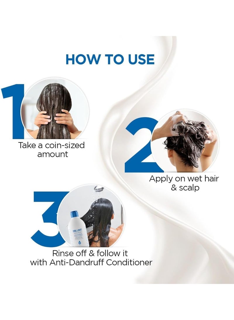 BBlunt Anti-Dandruff Shampoo For a Clear & Healthy Scalp– 300 ml | Up To 100% Dandruff Reduction - Image 4