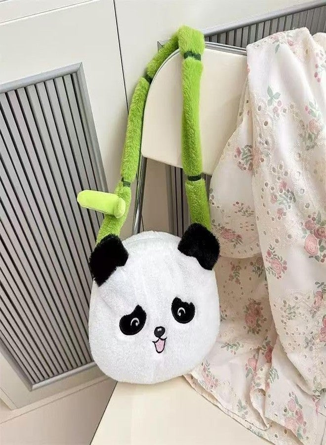 Ueeksry Adorable Panda Plush Shoulder Bag - Kawaii Animal Shape Handbag Crossbody Bag, Novelty Purse Wallet Messenger Bag - Image 5