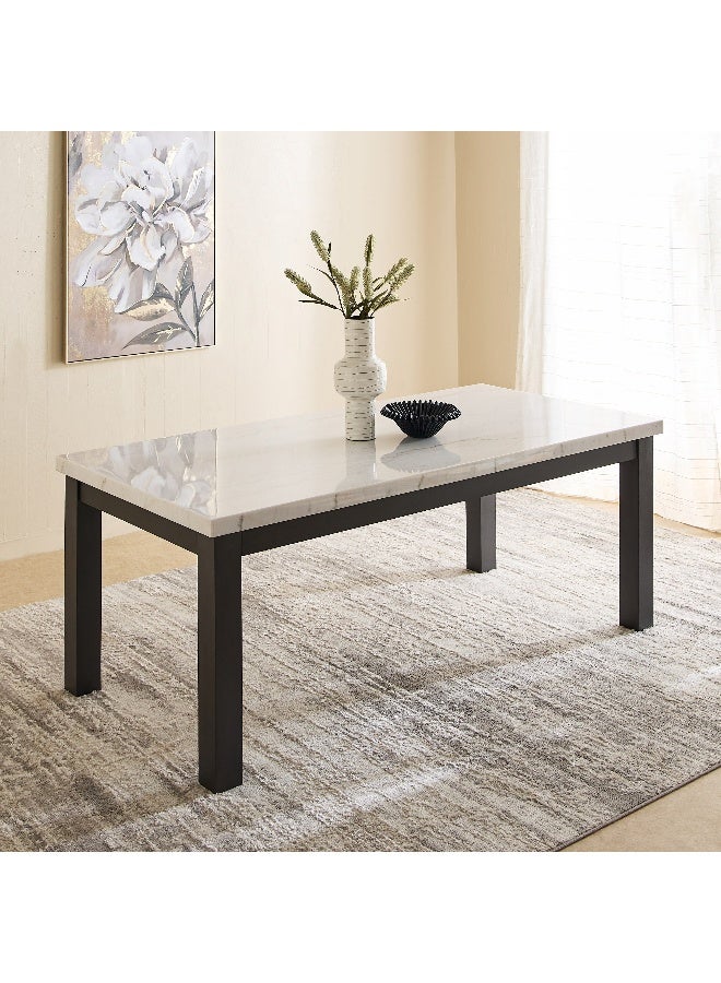 Home Box طقم طاولة طعام من الرخام يتسع لـ 8 أشخاص للعائلة - Image 2