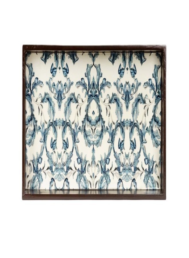 Stone & Feather Wooden Large Serving Tray for Serving and Table Decoration (Turkish), 10x18 Inch. Sturdy (Rectangle) - Image 2