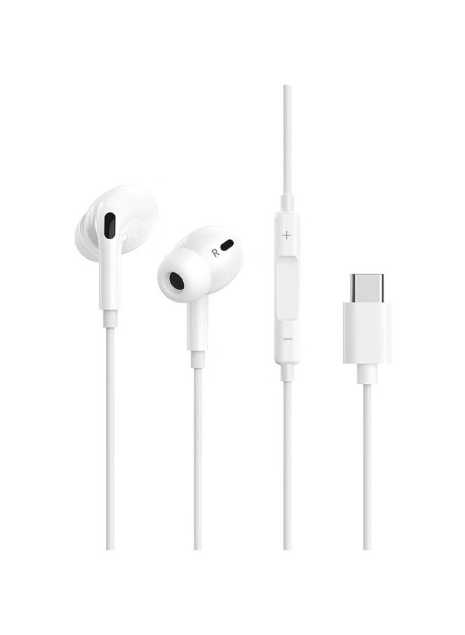 Enkor Type-c Wired Earphones In-ear Headphones Compatible With Xiaomi, Huawei, Oppo, Vivo, Apple Iphone 15/16 Series, Ipad, Tablets, Usb-c Mobile Phones - Image 1