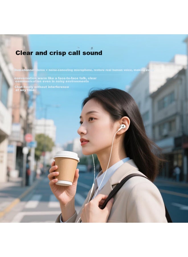 Enkor Type-c Wired Earphones In-ear Headphones Compatible With Xiaomi, Huawei, Oppo, Vivo, Apple Iphone 15/16 Series, Ipad, Tablets, Usb-c Mobile Phones - Image 3