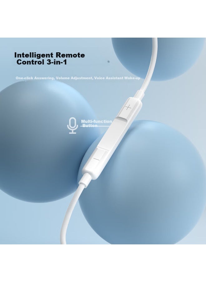 Enkor Type-c Wired Earphones In-ear Headphones Compatible With Xiaomi, Huawei, Oppo, Vivo, Apple Iphone 15/16 Series, Ipad, Tablets, Usb-c Mobile Phones - Image 4