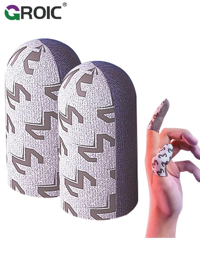 GROIC Game Finger Sleeve with Storage Box, Gamer Thumb Sleeves Mobile Gaming Stabilizer Compression Support Sleeve, Finger Gloves for Gaming Gloves COD Mobile Phone Game Finger Covers Wrap  - Image 1