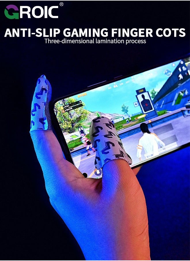 GROIC Game Finger Sleeve with Storage Box, Gamer Thumb Sleeves Mobile Gaming Stabilizer Compression Support Sleeve, Finger Gloves for Gaming Gloves COD Mobile Phone Game Finger Covers Wrap  - Image 2