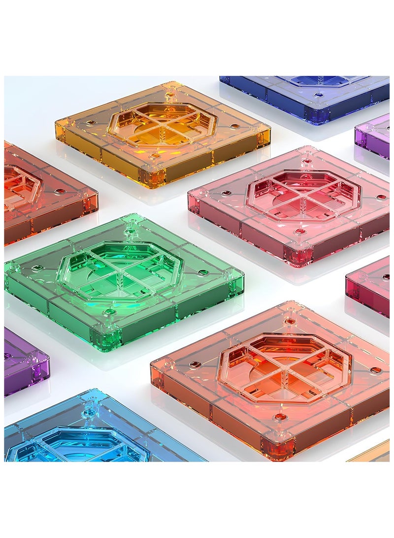 Soofam Magnetic Tiles 158pcs Magnetic Blocks 3D Building Set Marble Run Race Track Toy Set Educational Toy STEM Learning Construction Kit for Boys Girls Kids Age 3+ - Image 4