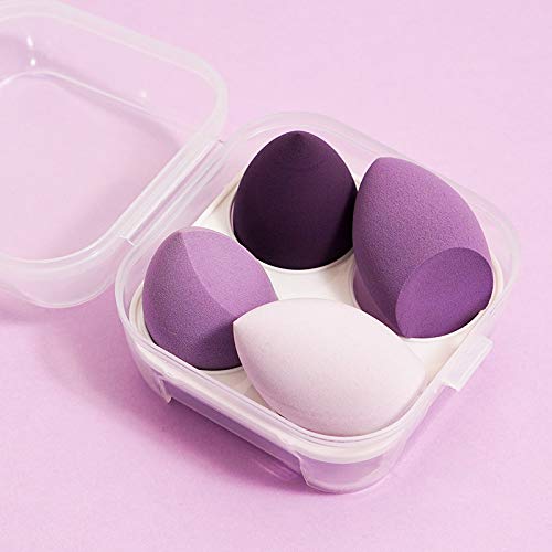 URBANMAC Blender Sponge 4 Pcs in A Storage Box,Makeup Cosmetic Puff Makeup Sponge With Storage Box Foundation Powder Sponge Beauty Tools Women Makeup Accessories (Multicolour)… - Image 4