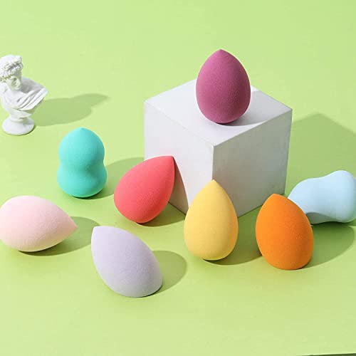 URBANMAC Blender Sponge 4 Pcs in A Storage Box,Makeup Cosmetic Puff Makeup Sponge With Storage Box Foundation Powder Sponge Beauty Tools Women Makeup Accessories (Multicolour)… - Image 5